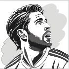 وکتور EPS بازیکن فوتبال سرخیو راموس وکتور EPS بازیکن فوتبال سرخیو راموس